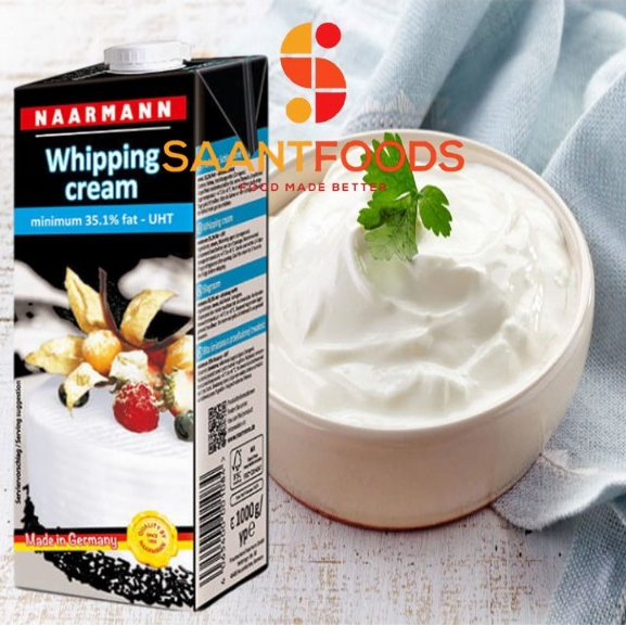 Kem sữa whipping cream Naarmann 1L Độ béo 35.1%
