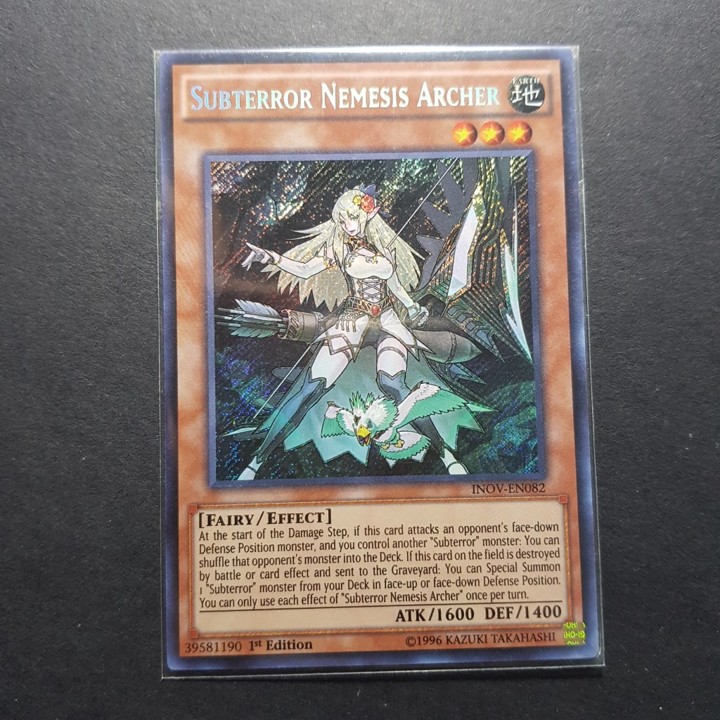 Lá thẻ bài Subterror Nemesis Archer - INOV-EN082 - Secret Rare 1st Edition