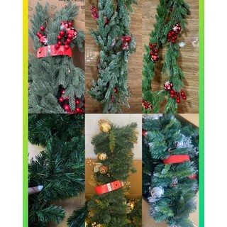 [LOẠI DÀY - Nhiều mẫu] DÂY THÔNG PE  TRANG TRÍ  DÀI 2M1 - 9x12'. Dây thông xanh