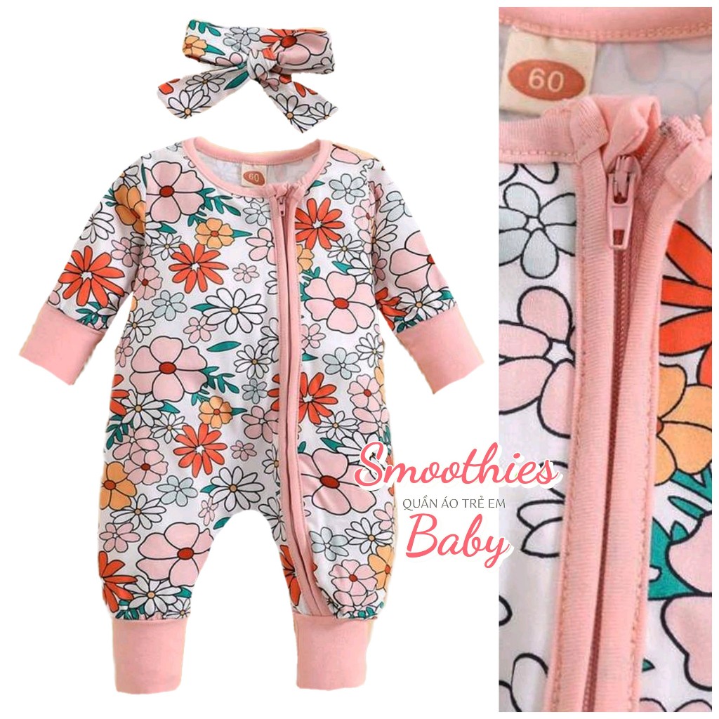 Sleepsuit chọn mẫu DÂY KÉO thun cotton cao cấp 8-14KG/ 12m,18m, 24m
