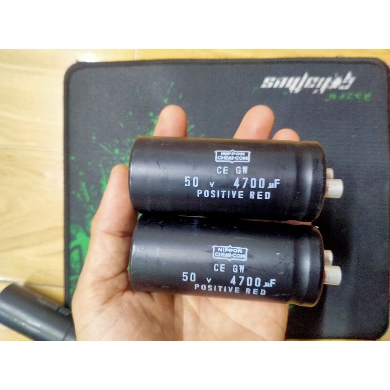 Cặp Tụ Nipon chemicon  4700uf 50v hàng tháo máy