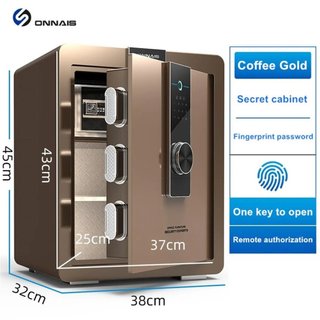Két sắt mini thông minh khóa vân tay , khóa sô - Két Sắt điện tử cao cấp chống cháy,bảo mật cao, báo động kép