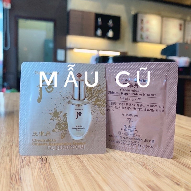 Combo 10 gói tinh chất Yuldan trẻ hoá tái sinh Whoo Ultimate Regenerating Essence