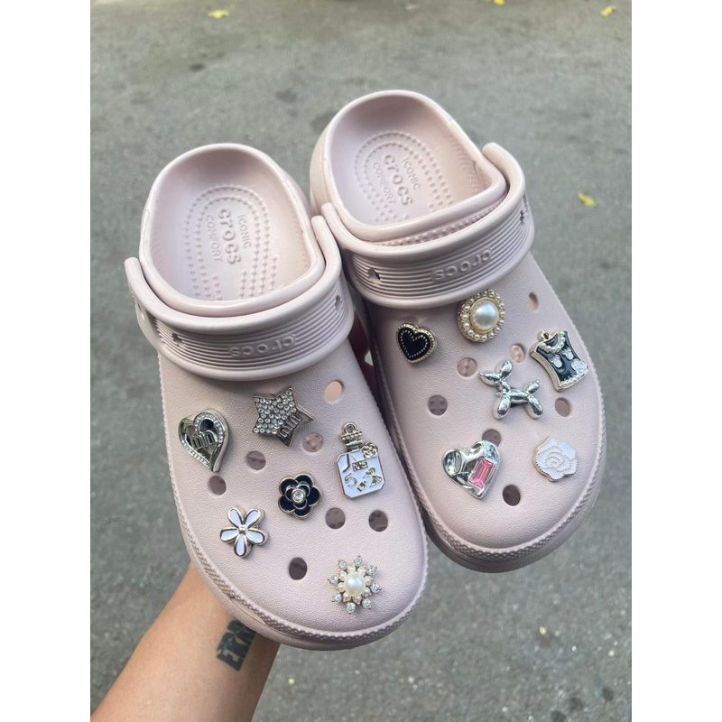 Sục Crush Cross Hồng đế bóng nhũ- tặng 10sticker ngẫu