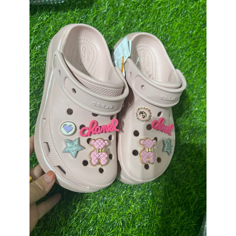 Sục Crush Cross Hồng đế bóng nhũ- tặng 10sticker ngẫu