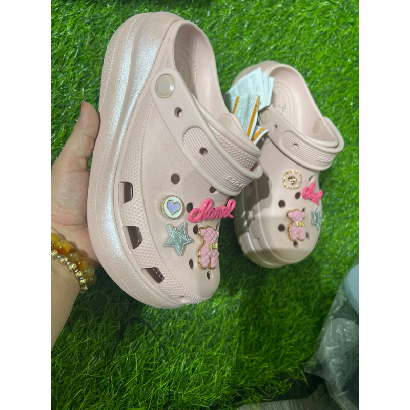 Sục Crush Cross Hồng đế bóng nhũ- tặng 10sticker ngẫu