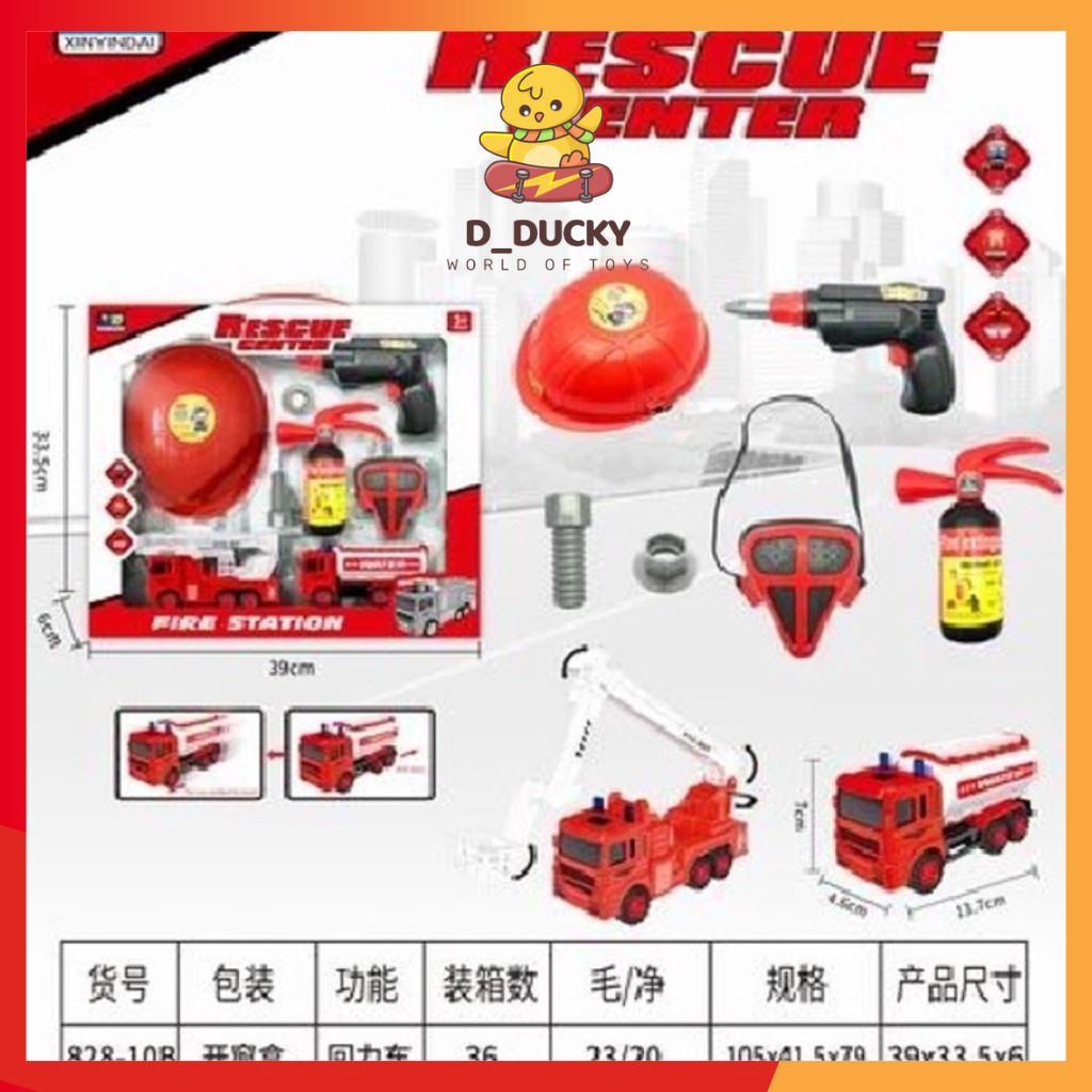 Đồ Chơi Hướng Nghiệp Bé Tập Làm Lính Cứu Hoả - D_Ducky