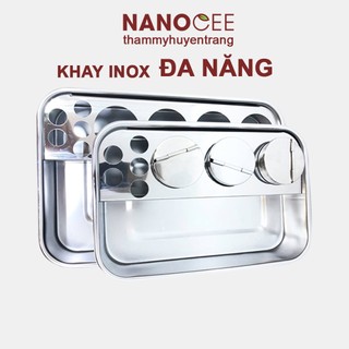 Hộp Inox + Khay Inox Đựng Dụng Cụ Spa, Dụng Cụ Y Tế - NANOCEE OFFICIAL