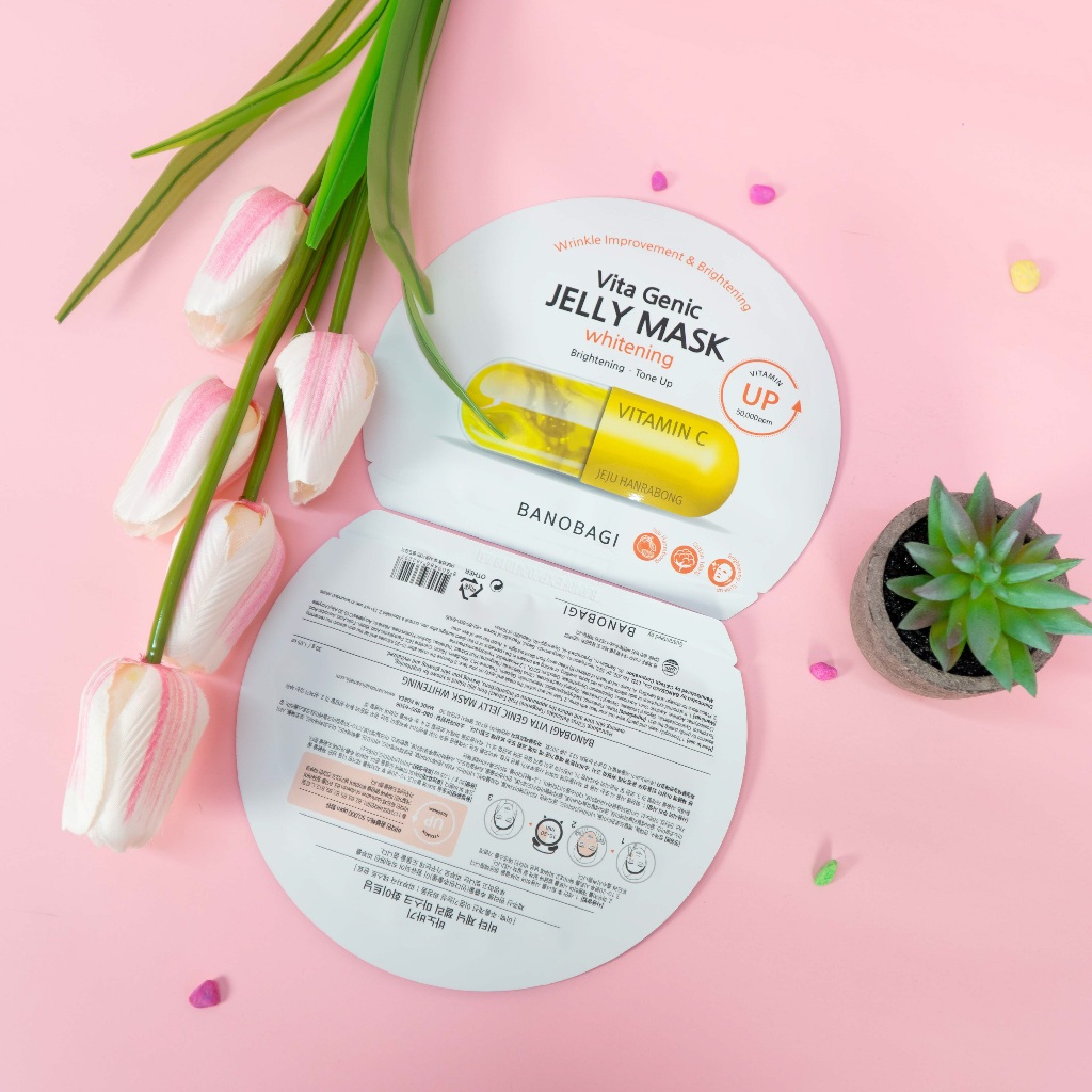 Mặt nạ  BANOBAGI Vita Genic Jelly Mask Whitening vitamin C dưỡng trắng da , giúp da non phát triển trắng mịn tự nhiên