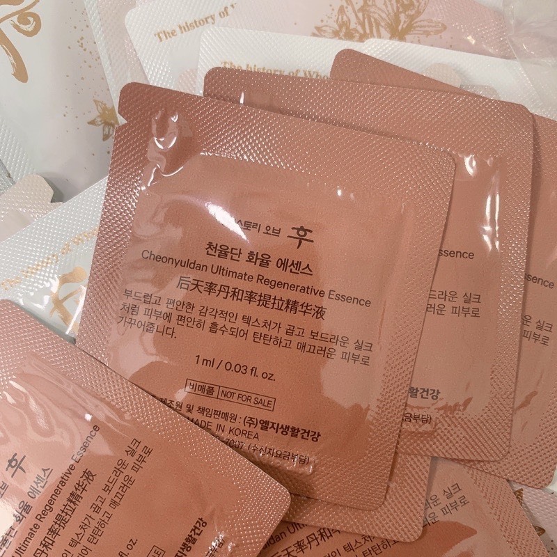 Combo 10 gói tinh chất Yuldan trẻ hoá tái sinh Whoo Ultimate Regenerating Essence