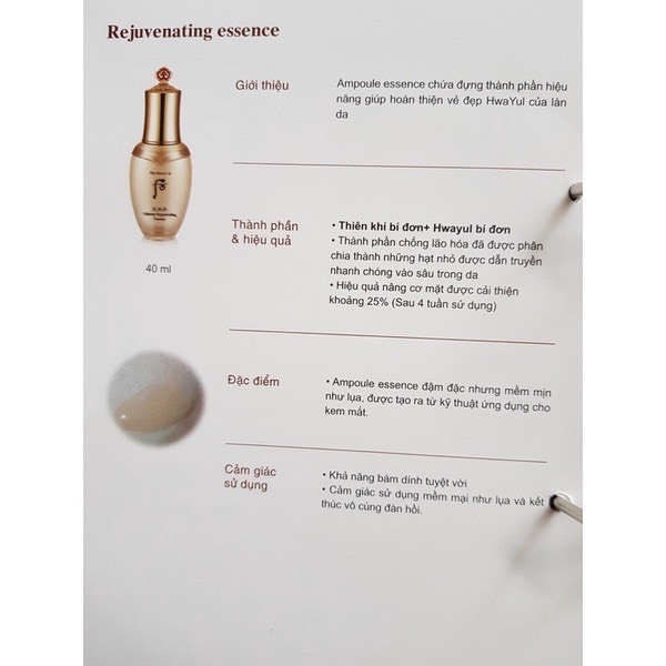 Combo 10 gói tinh chất Yuldan trẻ hoá tái sinh Whoo Ultimate Regenerating Essence