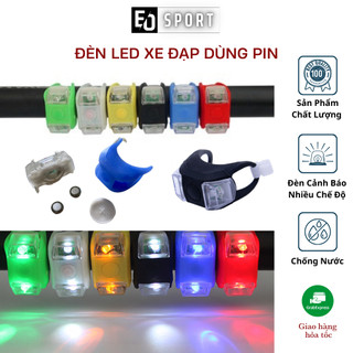 Đèn Led Gắn Xe Đạp Silicon Nhấp Nháy Cảnh Báo 3 Chế Độ Nhiều Màu Sắc Độ Bền Cao - Eo.sportdz