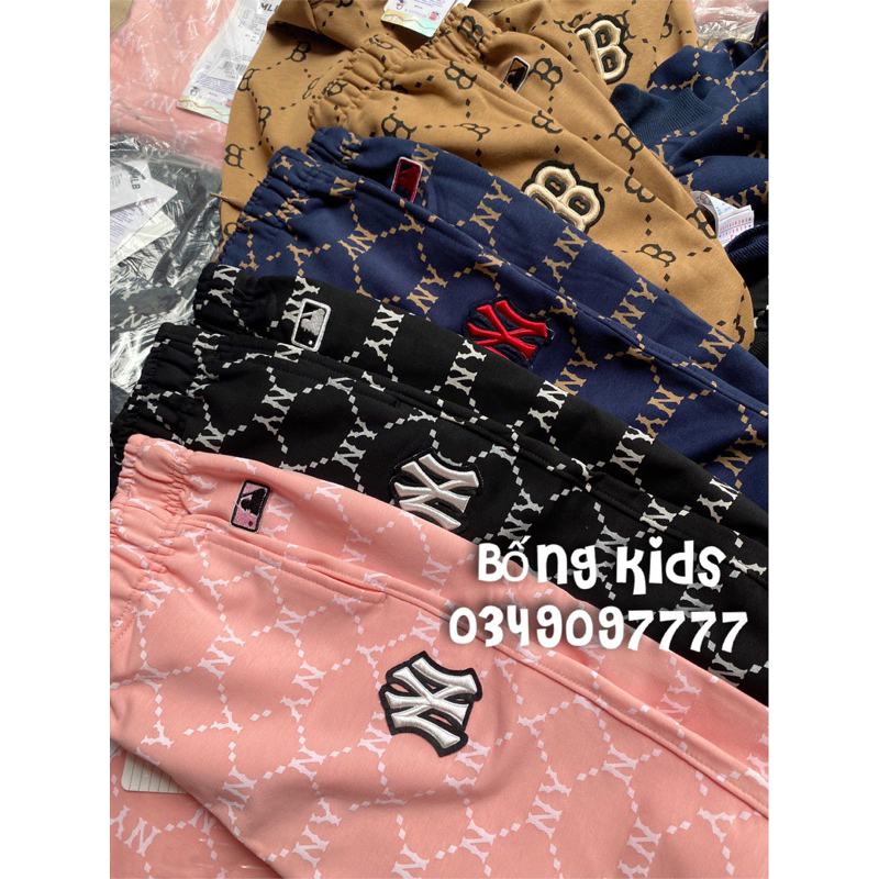 Bộ Nỉ Bé Trai & Bé Gái Thêu Logo Chữ MIB