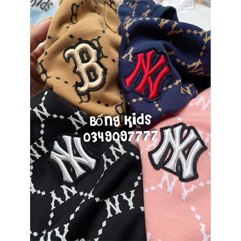 Bộ Nỉ Bé Trai & Bé Gái Thêu Logo Chữ MIB