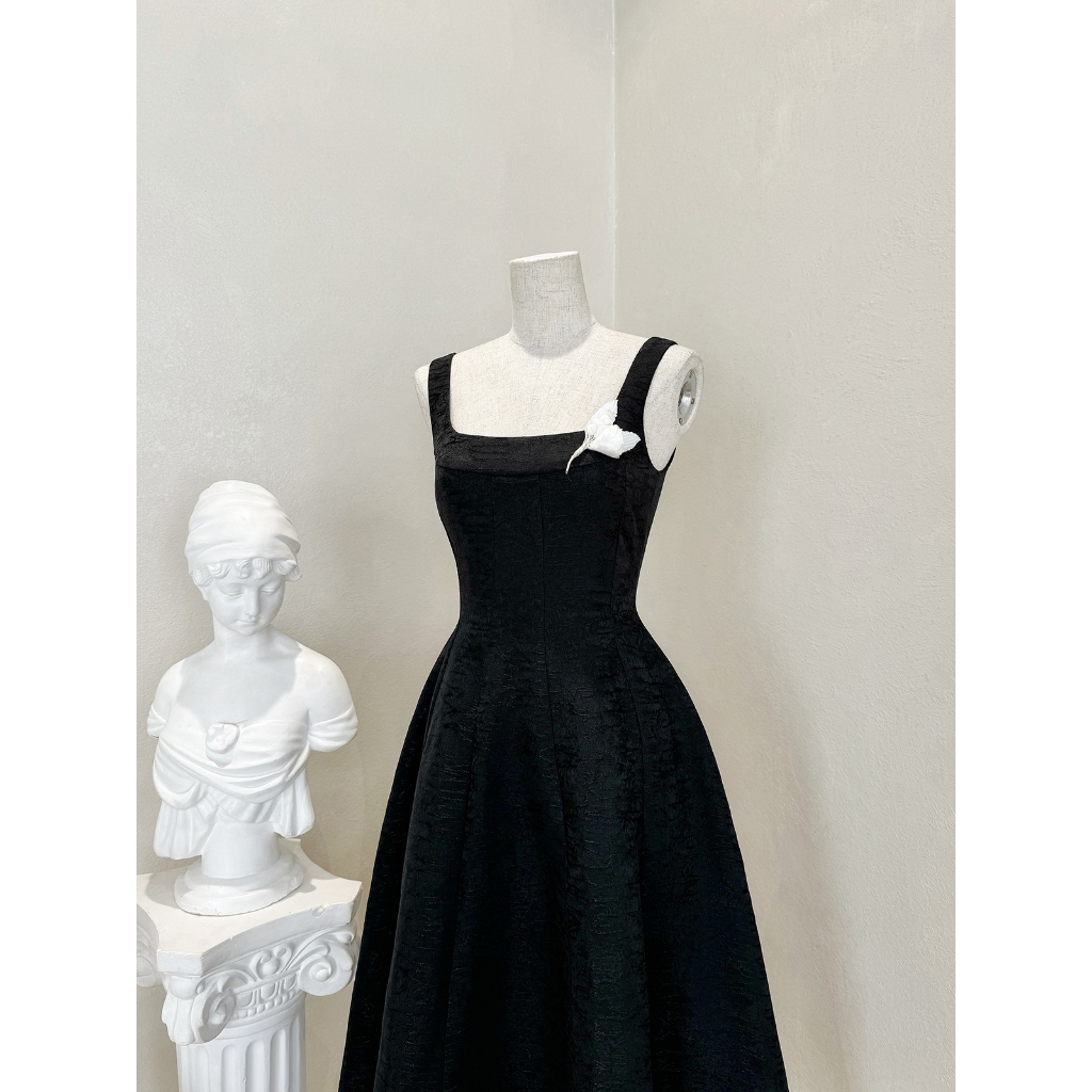 Đầm Xòe Hai Dây Dự Tiệc Dáng Dài Sang Trọng  BBSTORE'S -D2608