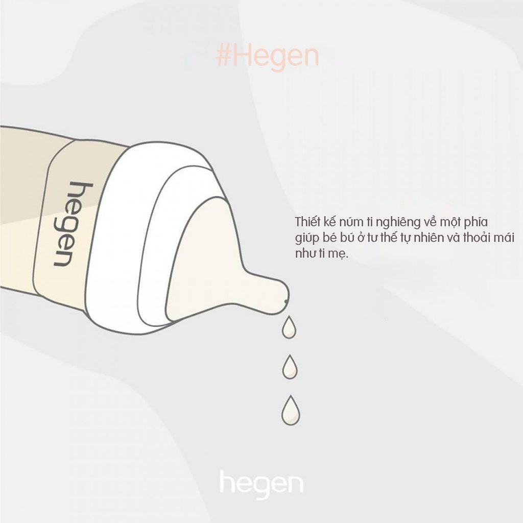 Bộ 2 Núm ti Hegen size M từ 3 – 6 tháng tuổi cho bé