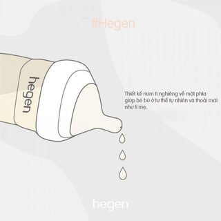 Bộ 2 Núm ti Hegen size Extract Flow từ 0 – 1 tháng cho bé sơ sinh