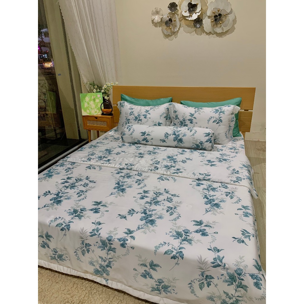 Bộ chăn ga gối lụa tencel LAMIDO cao cấp 100% tự nhiên