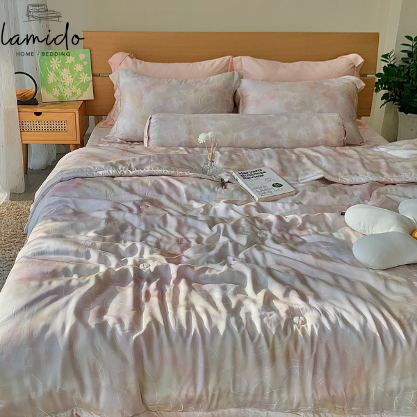 Bộ chăn ga gối lụa tencel LAMIDO 100% lụa tencel