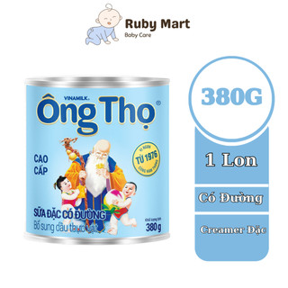 [ Date T2/25 ] Sữa đặc có đường Ông Thọ Trắng nhãn xanh lon 380g