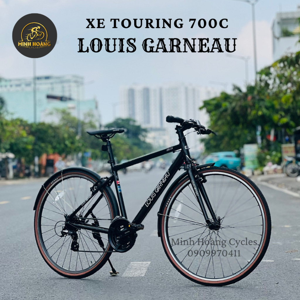 Xe đạp thể thao touring đường phố 700C LOUIS GARNEAU khung nhôm cao cấp - Minh Hoàng Cycles