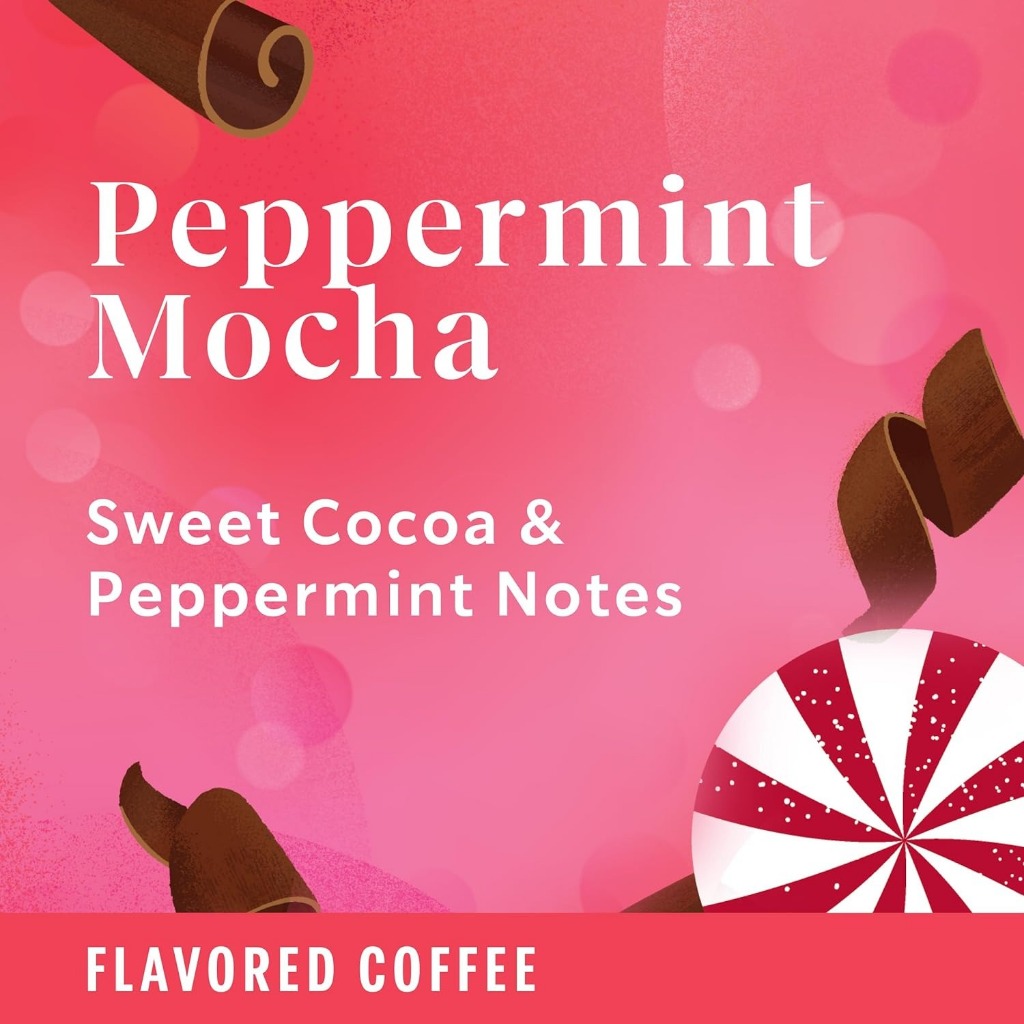 Cà phê rang xay sẵn - Starbucks Peppermint Mocha Flavored Light Roast 311 gr