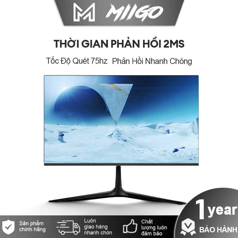 Màn hình 24 inch 75hz máy tính bàn chơi game màn hình sắc nét siêu mỏng màn hình IPS giám sát 1080P