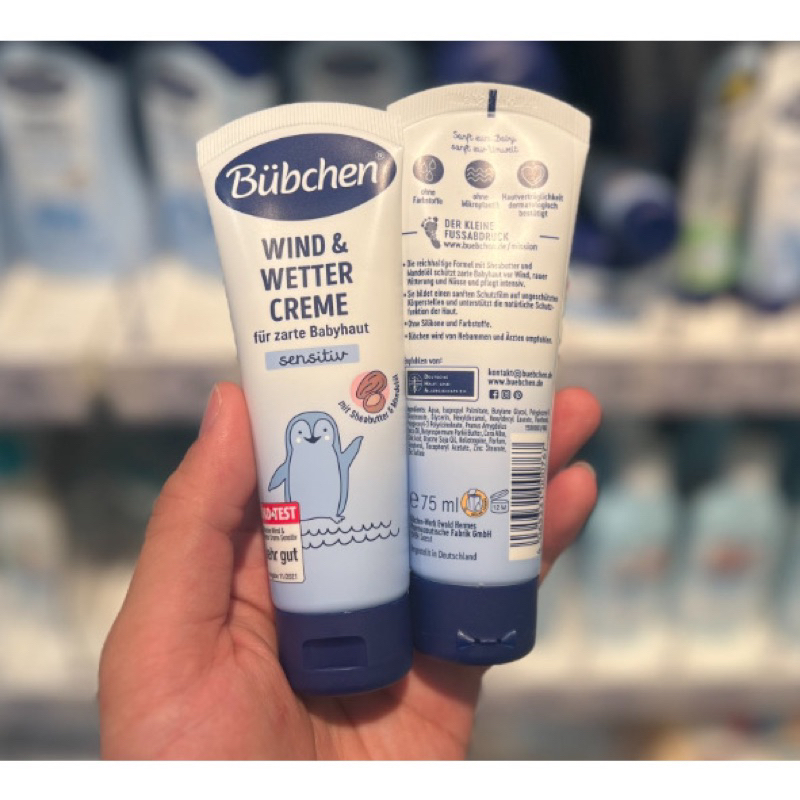 Kem dưỡng da Bubchen Wind & Wetter Cream chống nẻ cho bé sơ sinh 75ml