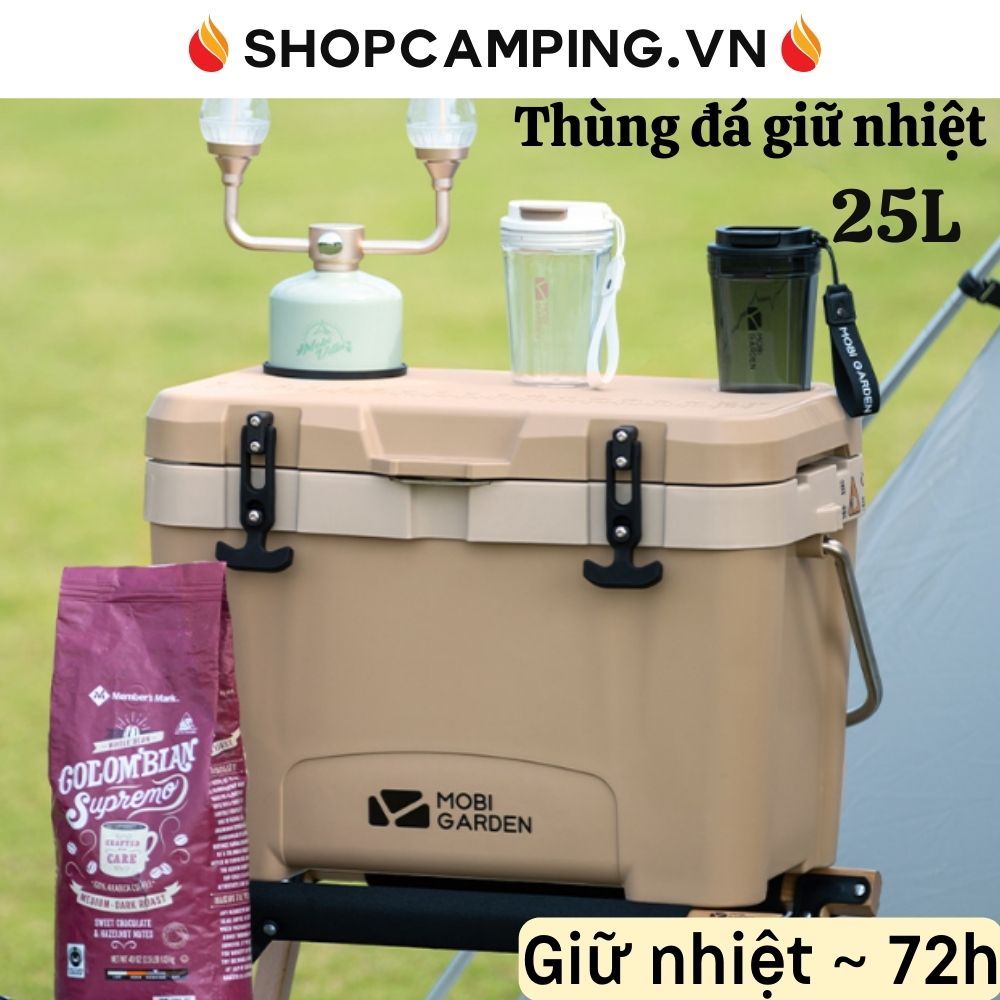 Thùng đá giữ nhiệt 25L Mobi Garden/Mountainhiker, thùng giữ nhiệt cắm trại dã ngoại, du lịch - Camping VietNam