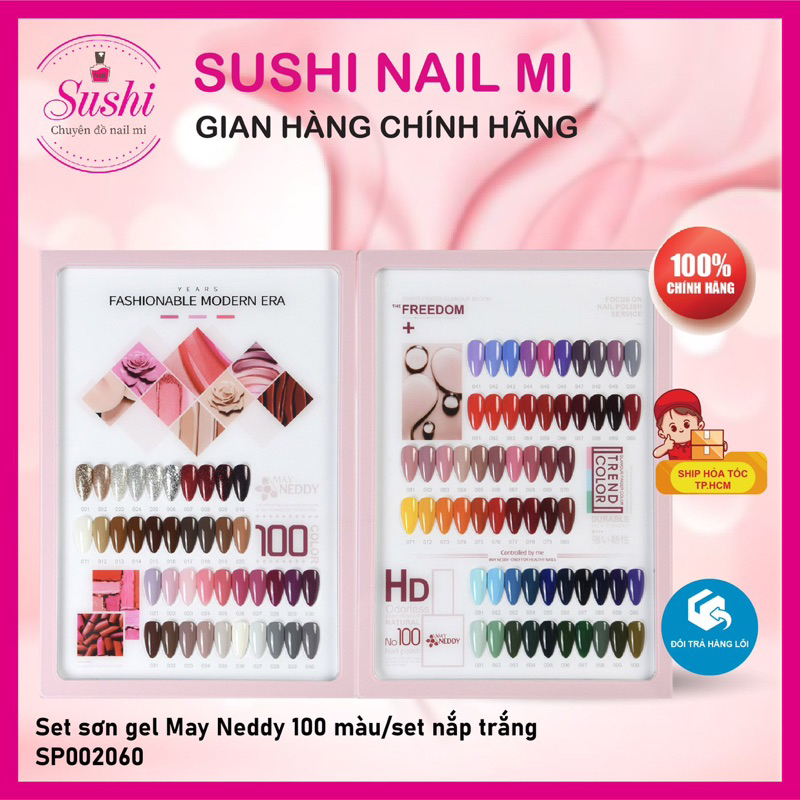 Sơn gel May Neddy 100 màu   - Sushi nail mi