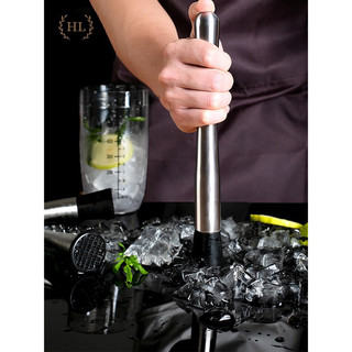 Chày dầm | chày pha chế | dụng cụ dầm inox bartender | chày inox đầu cao su cho pha chế