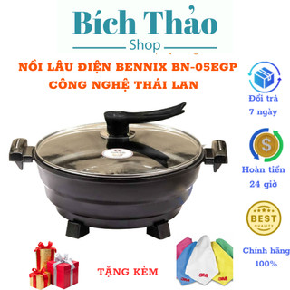 Nồi lẩu điện đa năng Thái Lan Bennix BN-05EGP dung tích 5 lít - Bảo hành 24 tháng chính hãng