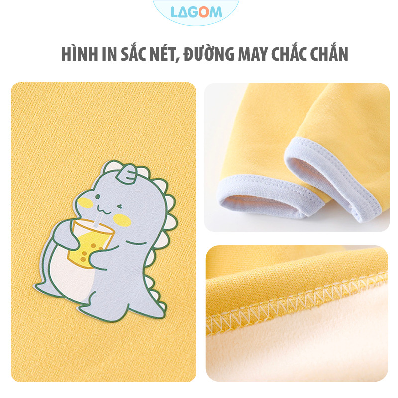 Bộ Nỉ Lót Nhung Cho Bé Siêu Ấm | Bộ Thu Đông Bé Trai, Bé Gái Giữ Nhiệt