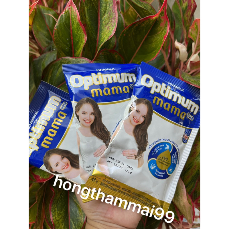 Sữa bầu optimum mama 43g/gói hương vani date 7/2024