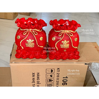 Bình hoa composite, decor, trang trí, quà tặng tân gia, bình hoa giả tài lộc phong thủy