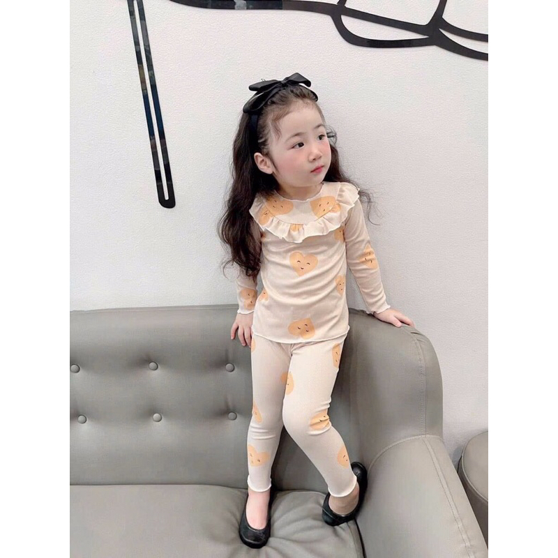 SET 2 BÉ GÁI CHẤM BI HÌNH TRÁI TIM