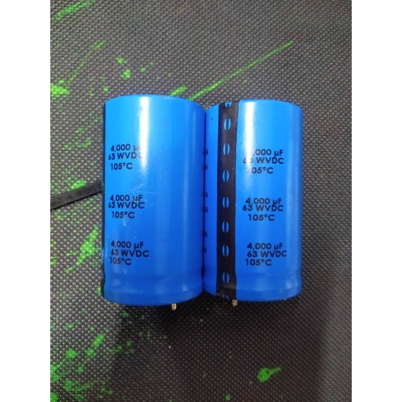 Cặp tụ CDM 4000uf 63v made in USA hàng tháo máy