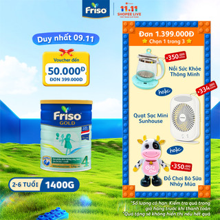 Sữa Bột Friso Gold 4 1400g (Dành Cho Trẻ Từ 2 - 6 Tuổi)