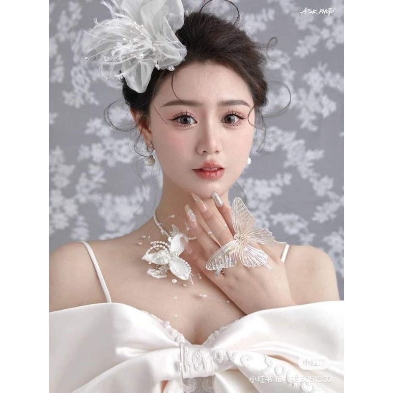 Sét 4 cài tóc cô dâu xinh