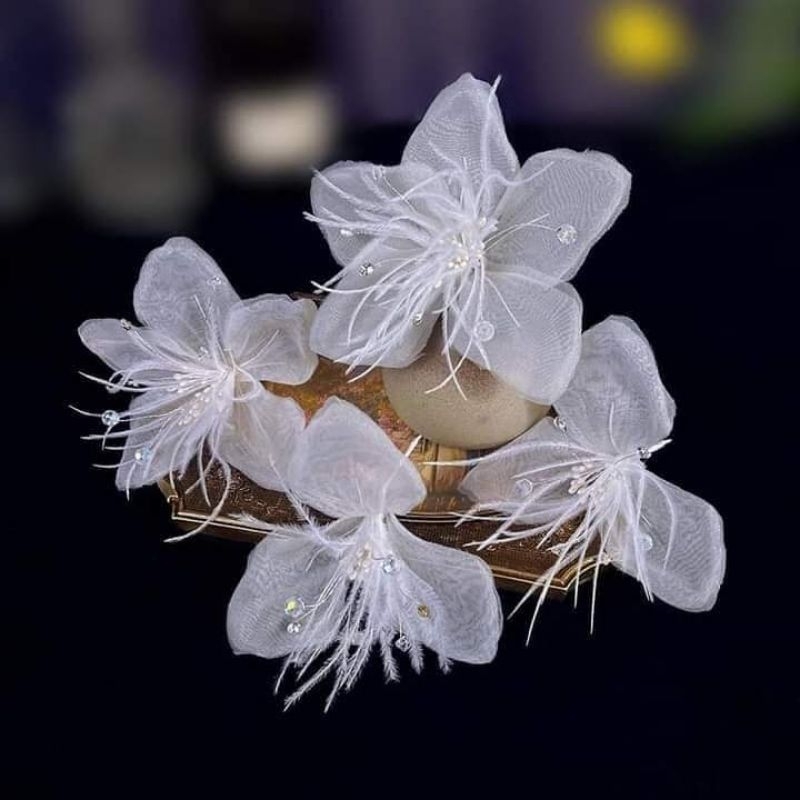 Sét 4 cài tóc cô dâu xinh