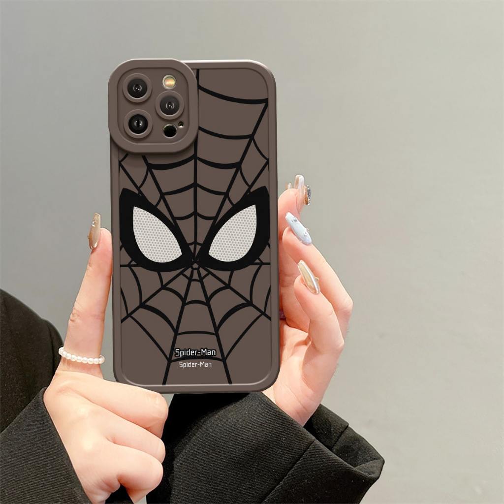 Ốp lưng iphone cạnh vuông mềm chống sốc hình đôi mắt người nhện 6/6plus/7/8/plus/x/xs/xr/11/12/13/14/15/pro/max/promax