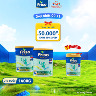  Combo 2 Sữa Bột Friso Gold 4 1400g