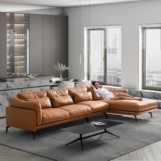 Bộ ghế sofa phòng khách FUNHOUSE cao cấp, ghế da P.Caronal đệm bọt biển K43, khung gỗ sồi + Tặng 4 gối cao cấp