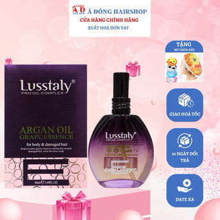 [+Tặng mũ trùm] Tinh dầu dưỡng tóc Lusstaly Argan Oil phục hồi bóng mượt chống xơ rối 50ml