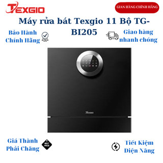 Máy rửa bát Texgio TG–BI205/11 Bộ/Sấy Khô Khí Nóng Diệt Khuẩn 99,999% Siêu Sạch