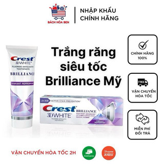 Kem đánh răng tẩy trắng Crest 3D White Brilliance bản Mỹ