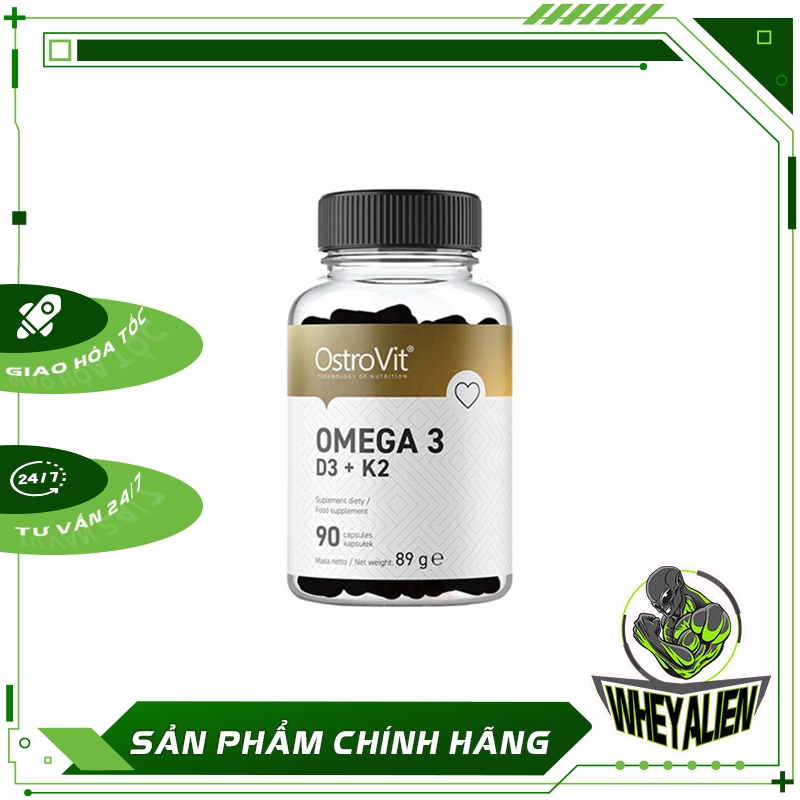 VIên Uống Hỗ Trợ Chức Năng Mắt Và Xương Khớp Omega3 D3 + K2 90 Viên - Từ Châu Âu