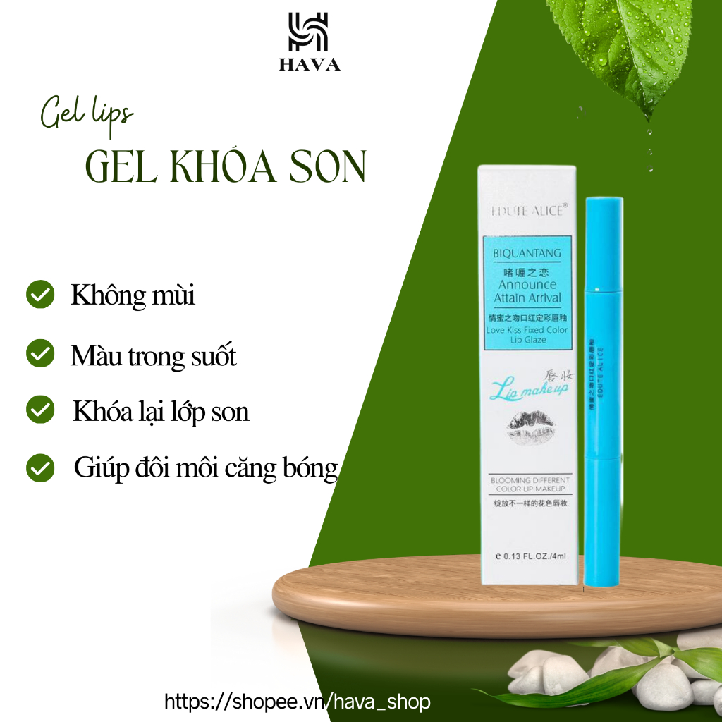 Gel khóa son hàng nội địa trung, lâu trôi HAVA SHOP
