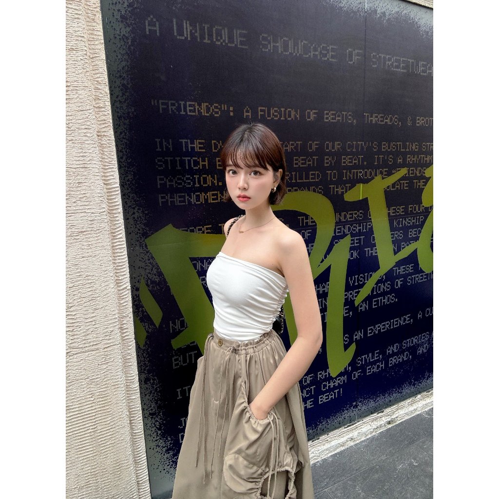 Áo ống quyến rũ trendy , áo ôm body phong cách âu mỹ phù hợp đi chơi dạo phố | HONNIE TOP | Secodee