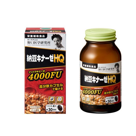 VIÊN UỐNG HỖ TRỢ CHỐNG ĐỘT QỤY TAI BIẾN NATTO KINASE 4000FU NOGUCHI (HỘP 120 VIÊN) - HÀNG NỘI ĐỊA NHẬT